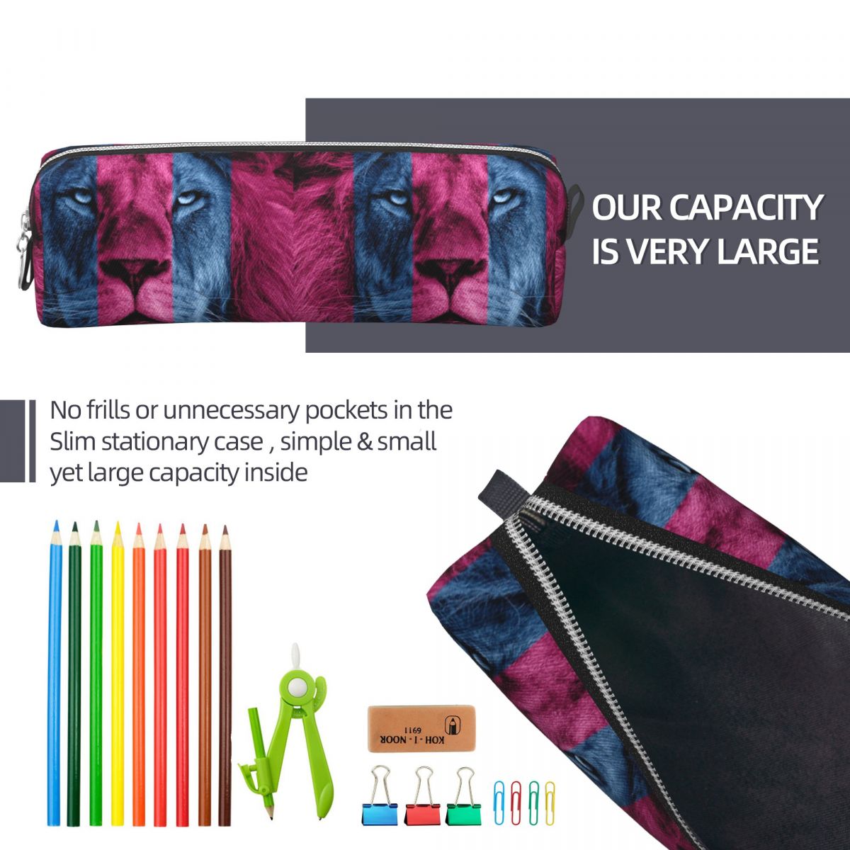 Aston Villa Lion Pencil Cases  - Lion Stationery & Office Supply(Kunshan)Co.Ltd reseña y precio