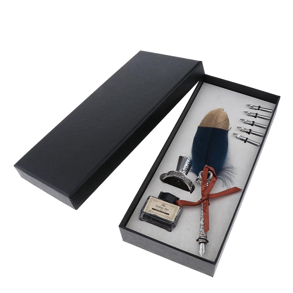Feather Quill Calligraphy Pen  - Calligraphy Ink Bottle reseña y precio