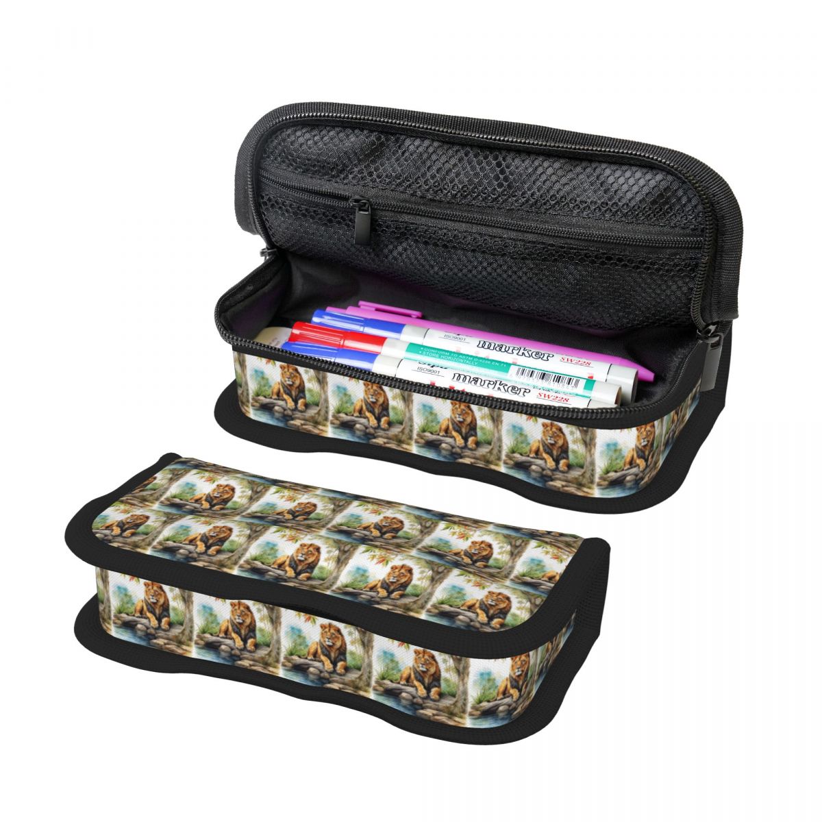 A Lion In A Forest Pencil Case - Lion Stationery & Office Supply(Kunshan)Co.Ltd reseña y precio