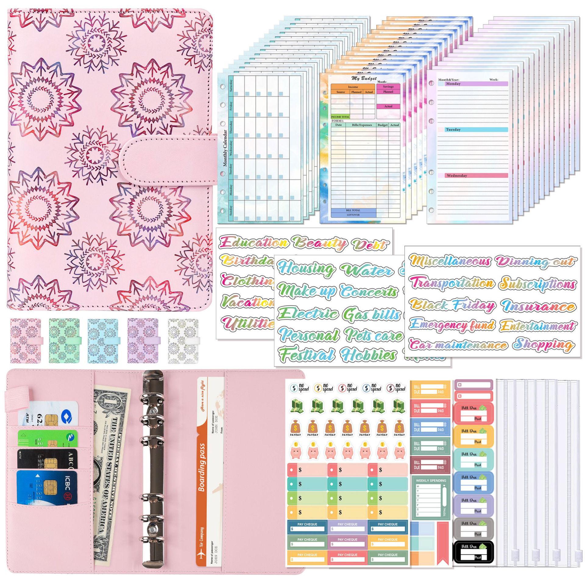 A6 Binder Budget Planner Noteb - Planner Weekly Budget reseña y precio