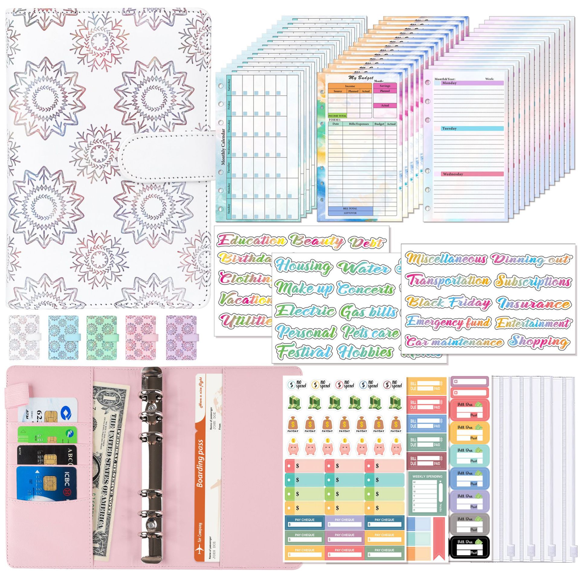 A6 Binder Budget Planner Noteb - Planner Weekly Budget reseña y precio
