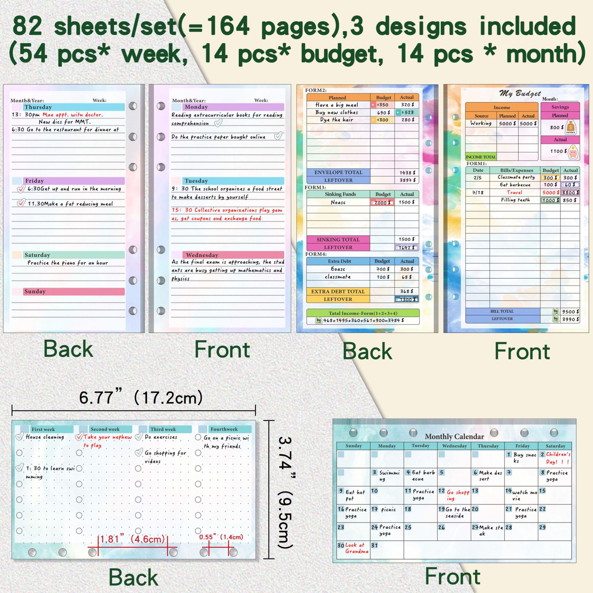 A6 Binder Budget Planner Noteb - Planner Weekly Budget reseña y precio