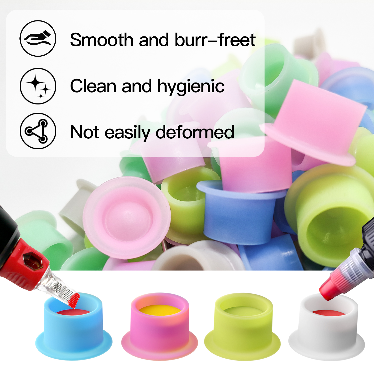 100Pcs Disposable Canned Silic - Calligraphy Ink Bottle reseña y precio