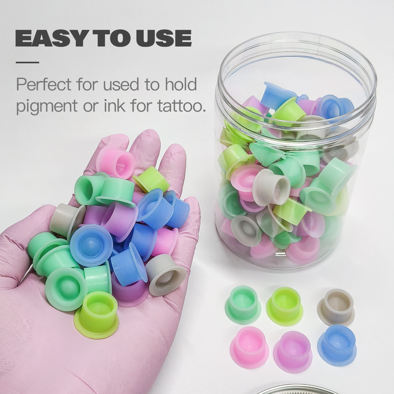100Pcs Disposable Canned Silic - Calligraphy Ink Bottle reseña y precio