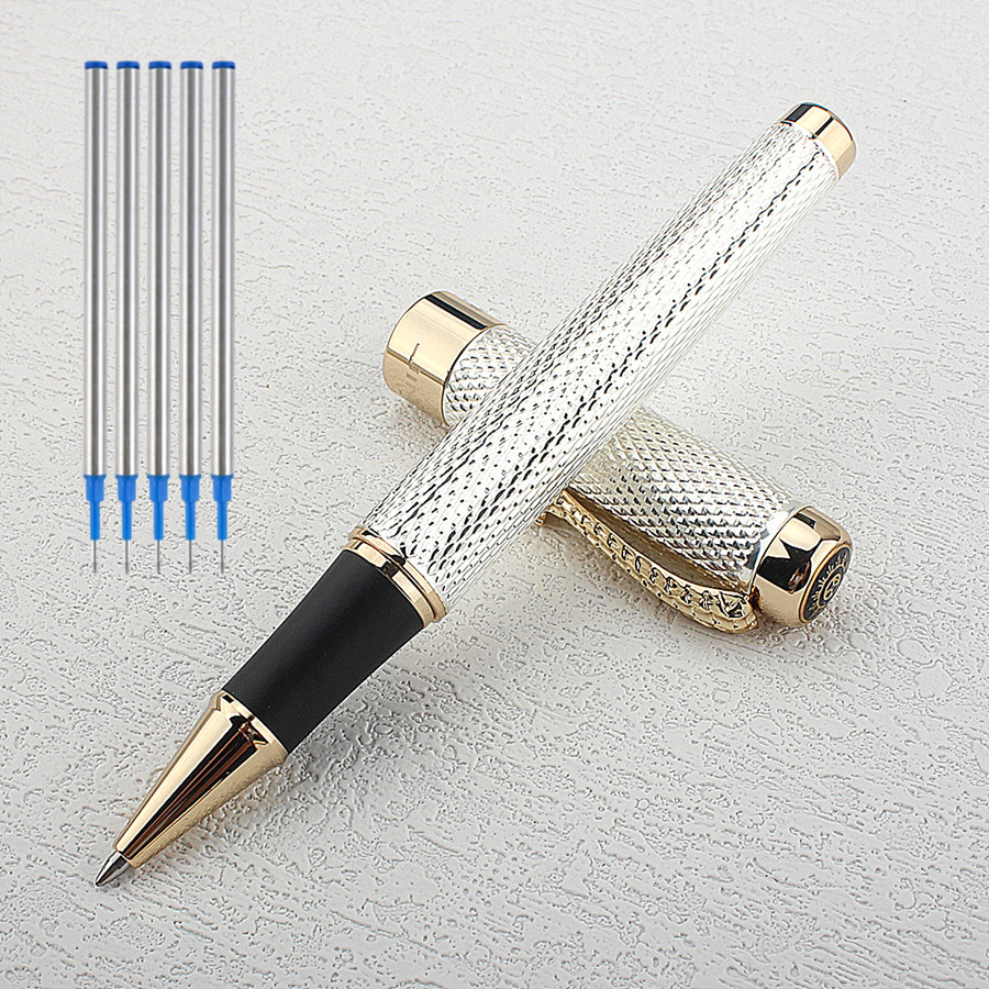 Jinhao 1200 Gold/Silver Metal  - Stationery Supplies Business reseña y precio