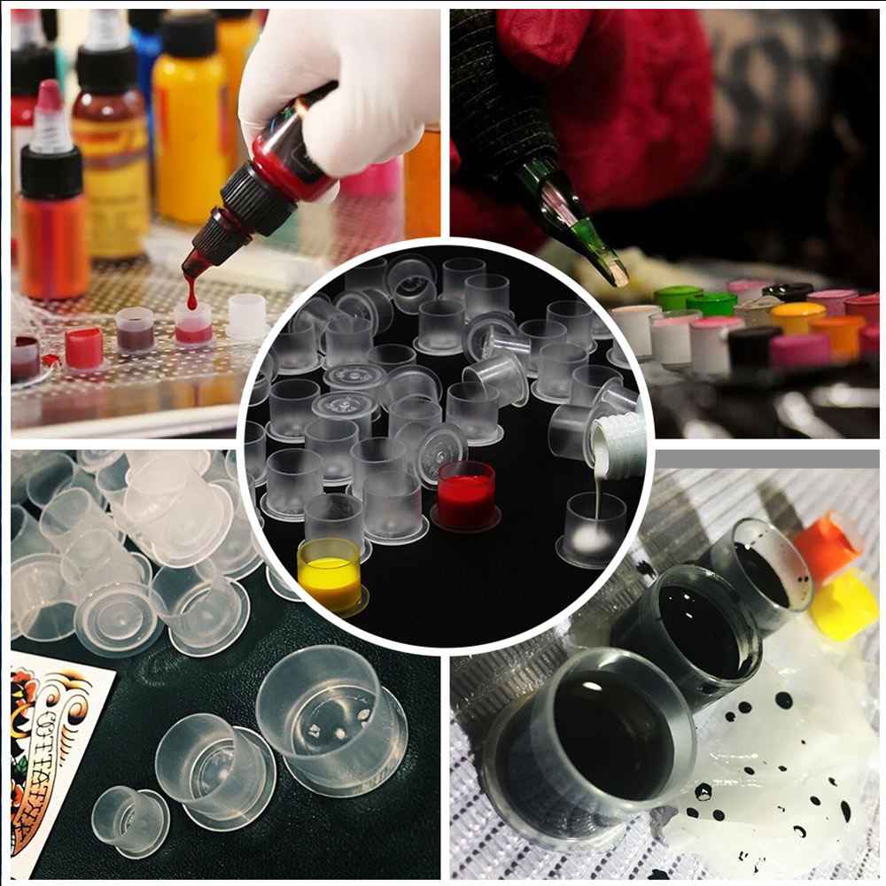 300/100pcs Tattoo Ink Cups Cap - Calligraphy Ink Bottle reseña y precio