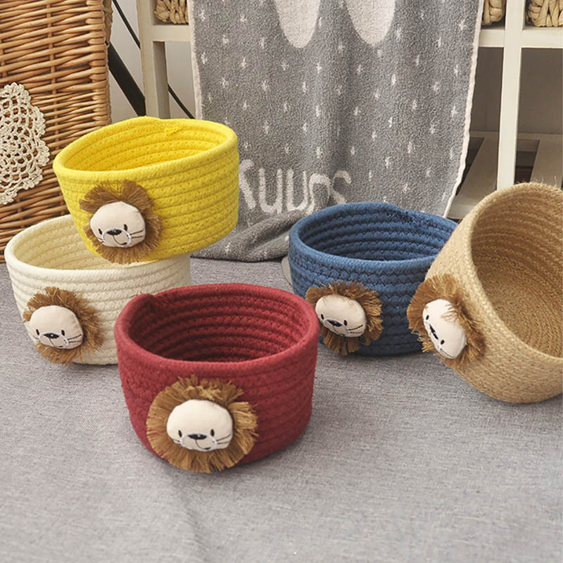 Cartoon Lion Woven Storage Bas - Lion Stationery & Office Supply(Kunshan)Co.Ltd reseña y precio
