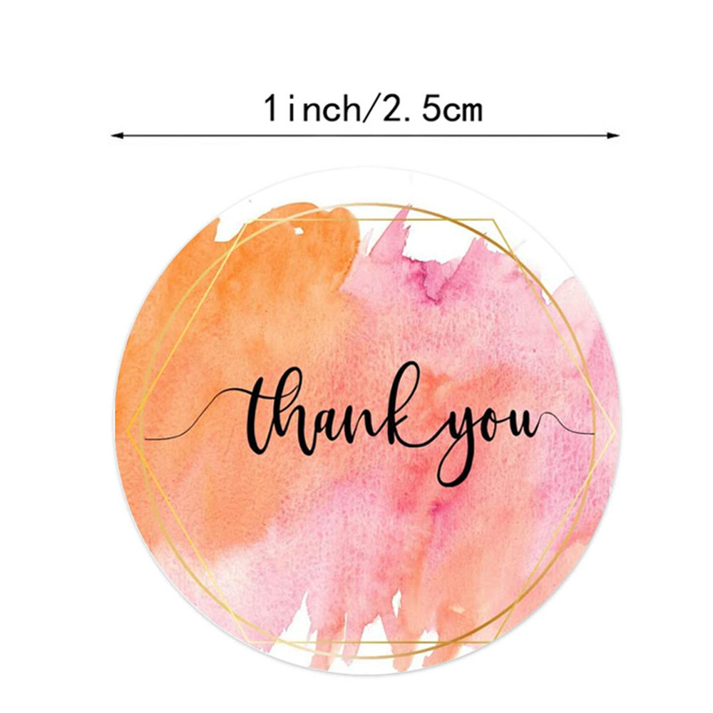 100-500 Pcs Thank You Stickers - Stationery Supplies Business reseña y precio