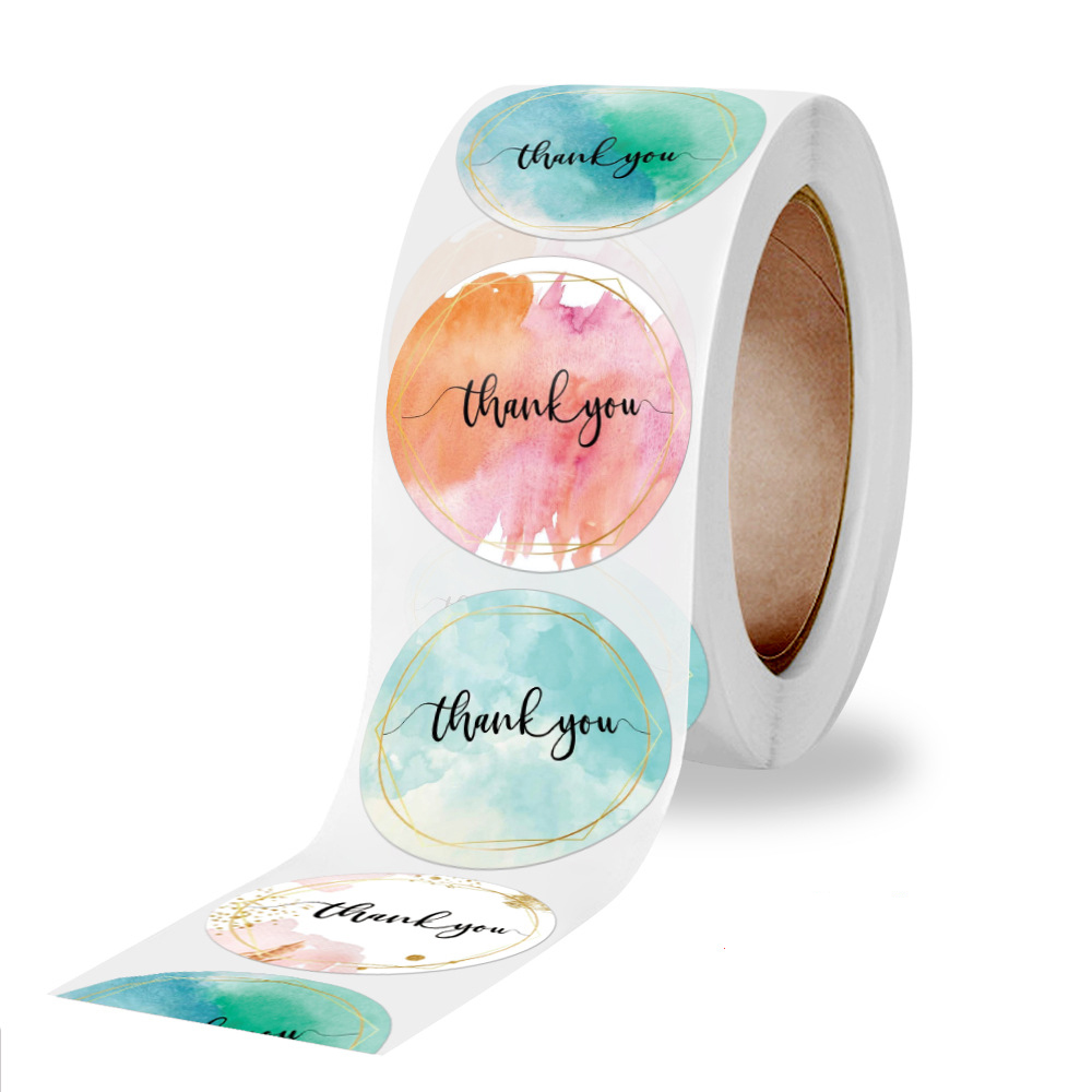 100-500 Pcs Thank You Stickers - Stationery Supplies Business reseña y precio