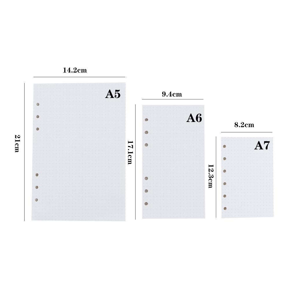 45 Sheets A5 A6 A7 Refill Spir - Notebook Dotted A5 reseña y precio