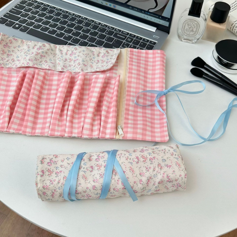 Aesthetic Spring Floral Roll-u - Pen Pouch Roll reseña y precio