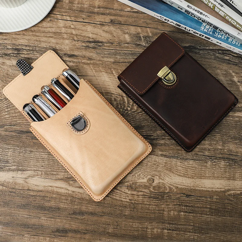 Luxury Genuine Leather Handcra - Pen Pouch Roll reseña y precio