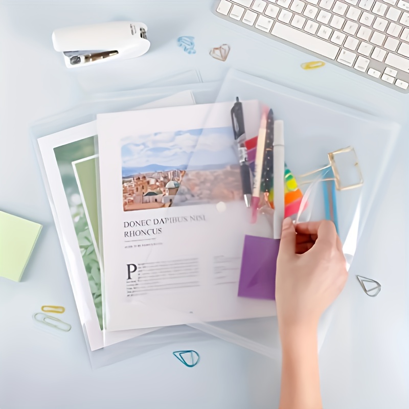 10pcs Transparent A4 Folders C - Is Stationery Office Supply reseña y precio