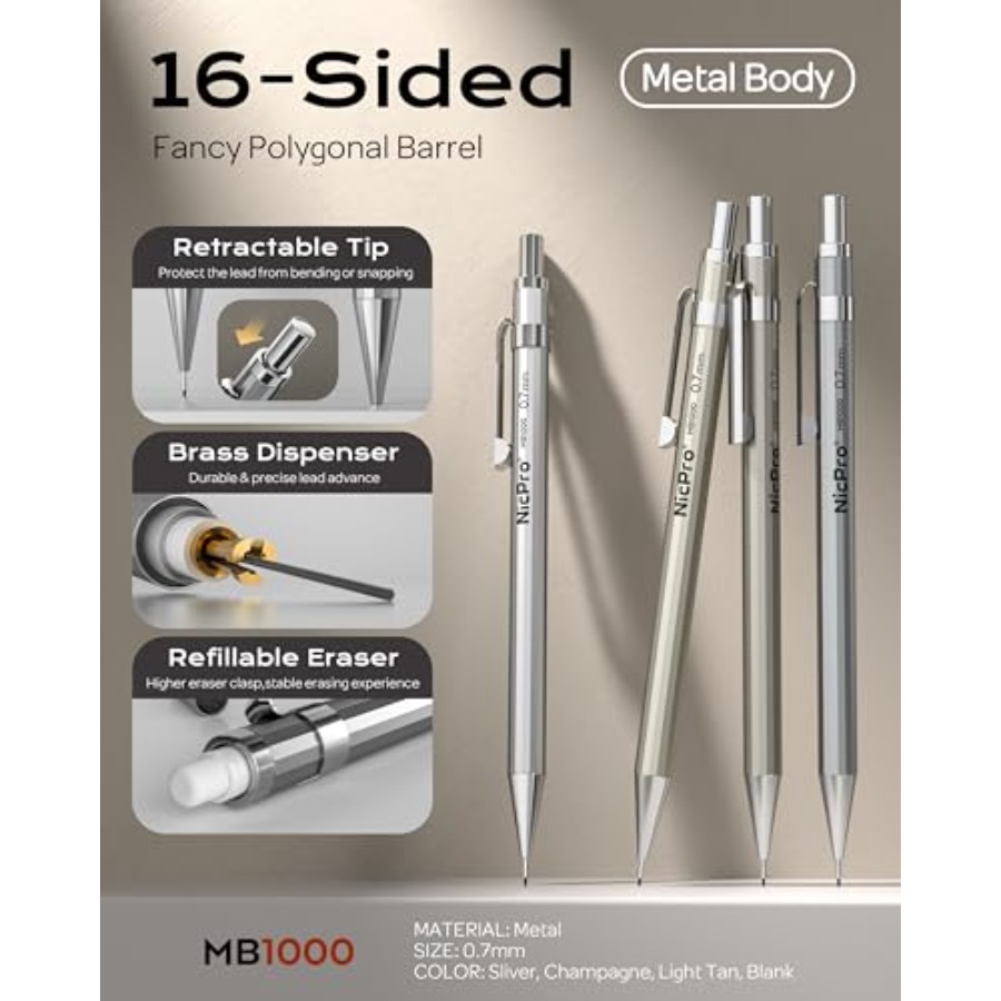 Mechanical Pencil 0.7mm with C - Mechanical Pencil Lead reseña y precio