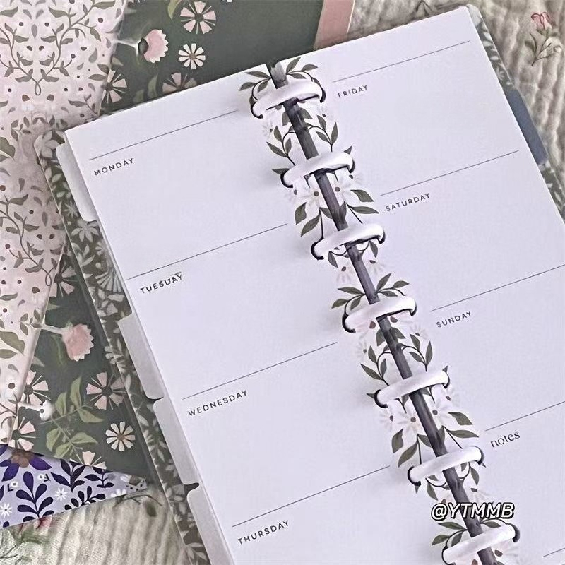 Slim Type Mushroom Hole Loose  - Planner Weekly Budget reseña y precio