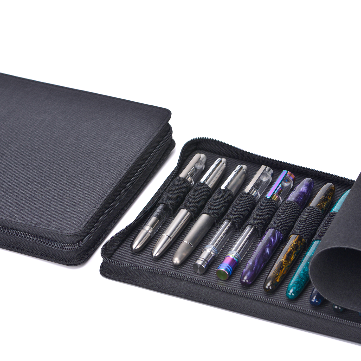 Black Asvine 24 Slots Fountain - Pen Pouch Roll reseña y precio