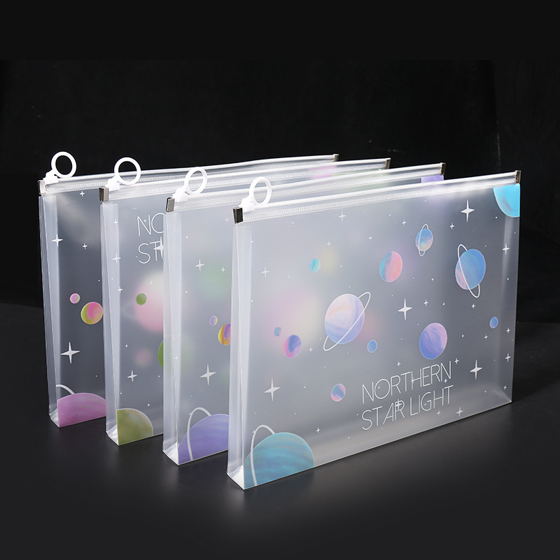 4/12pcs A4 Space Zipper Folder - Is Stationery Office Supply reseña y precio