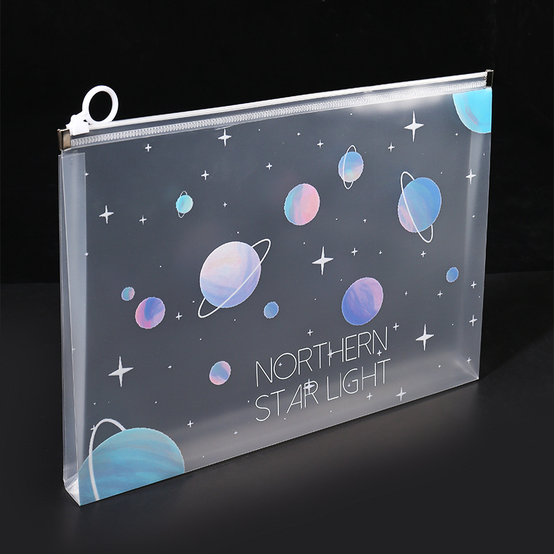 4/12pcs A4 Space Zipper Folder - Is Stationery Office Supply reseña y precio