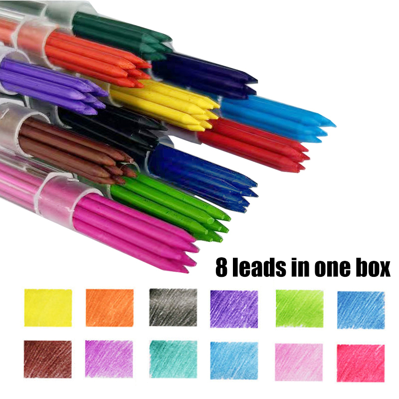 12 Colors 2.0mm HB Replaceable - Mechanical Pencil Lead reseña y precio