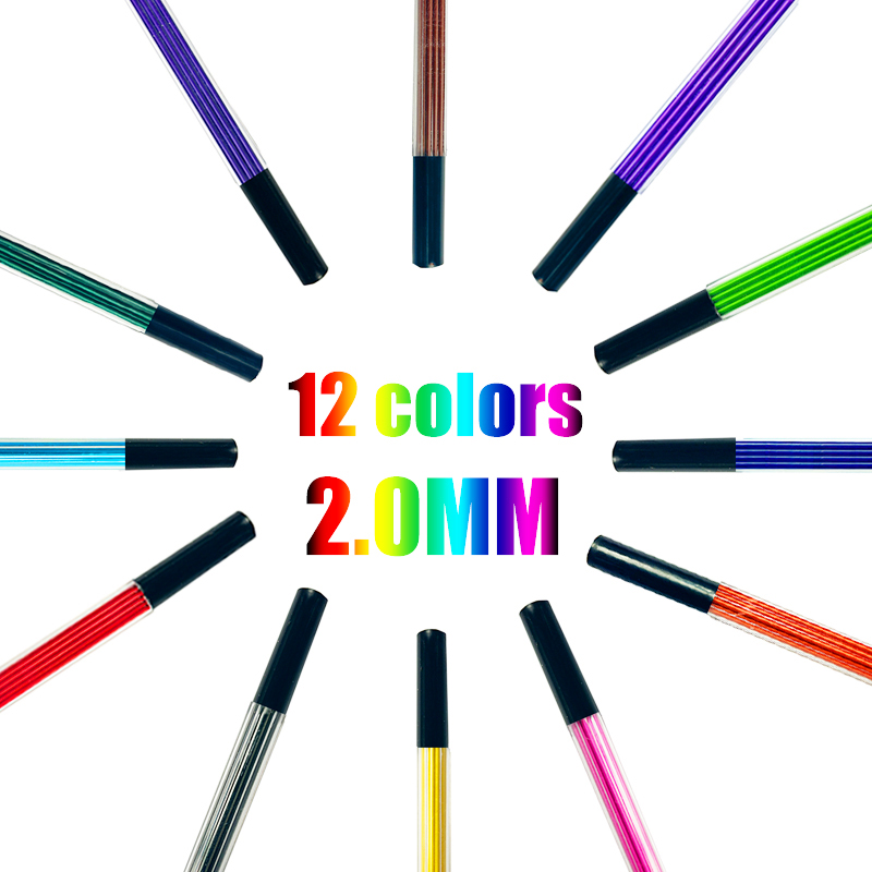 12 Colors 2.0mm HB Replaceable - Mechanical Pencil Lead reseña y precio