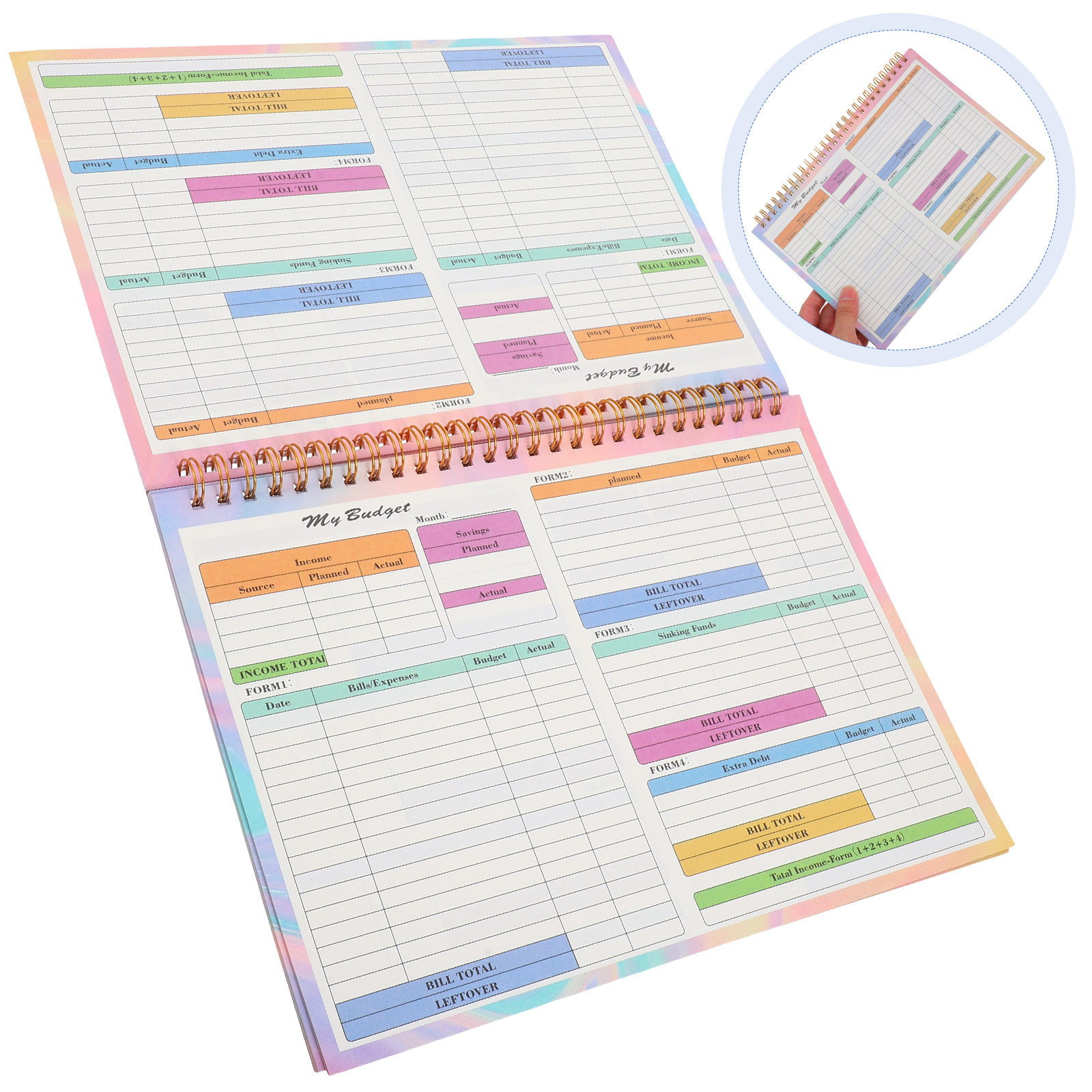 B5 Financial Ledger Book Daily - Planner Weekly Budget reseña y precio