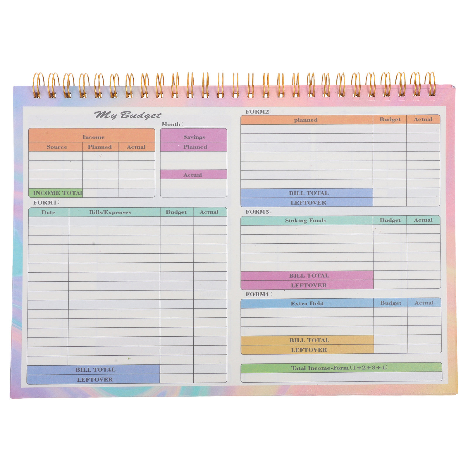 B5 Financial Ledger Book Daily - Planner Weekly Budget reseña y precio