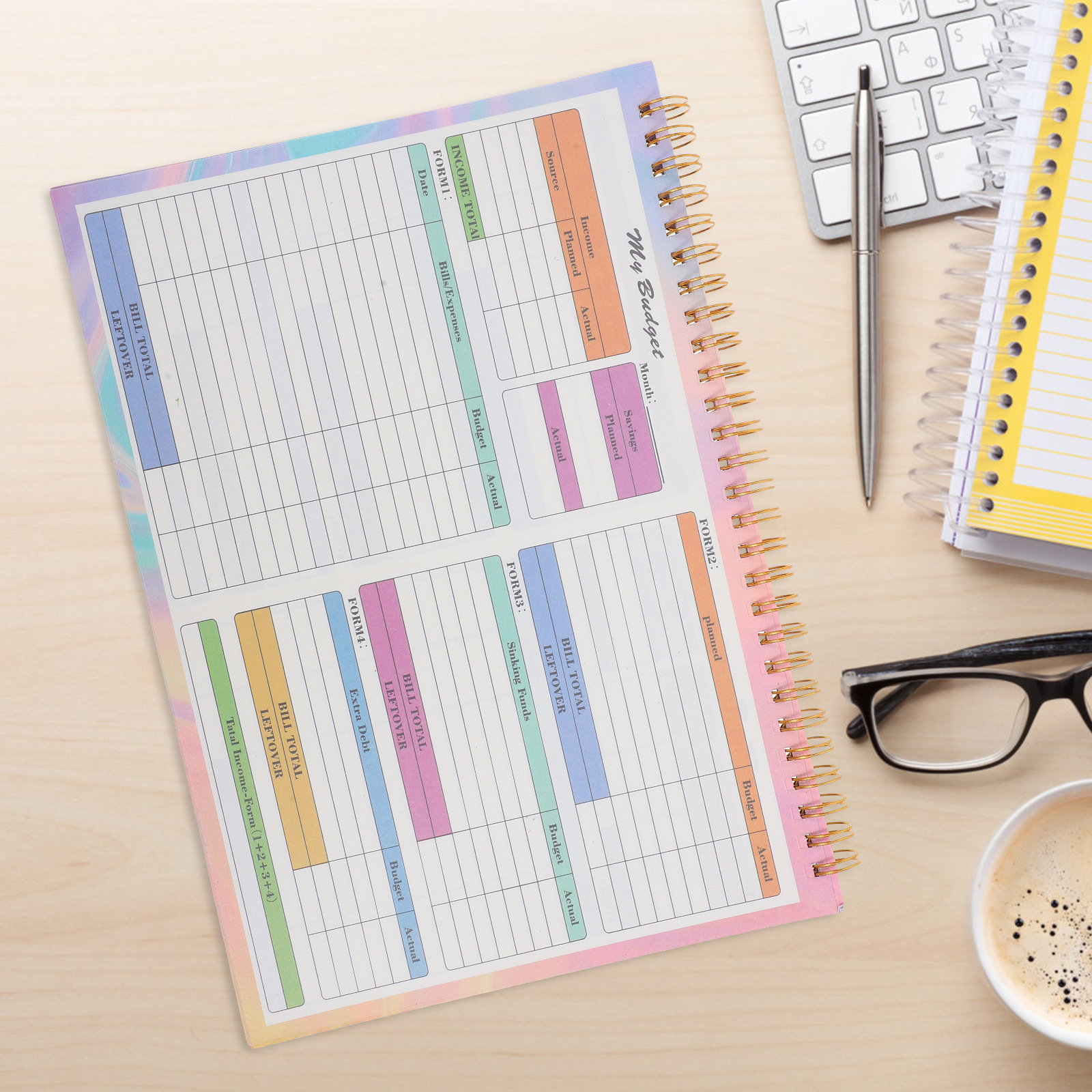 B5 Financial Ledger Book Daily - Planner Weekly Budget reseña y precio
