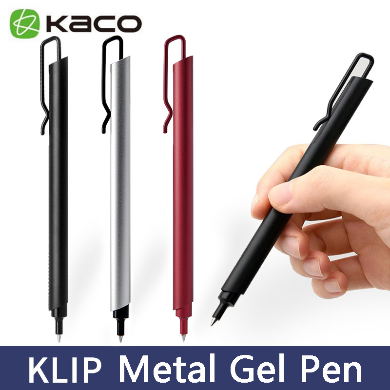 Kaco Metal Gel Pen 0.5MM Black - Stationery Supplies Business reseña y precio