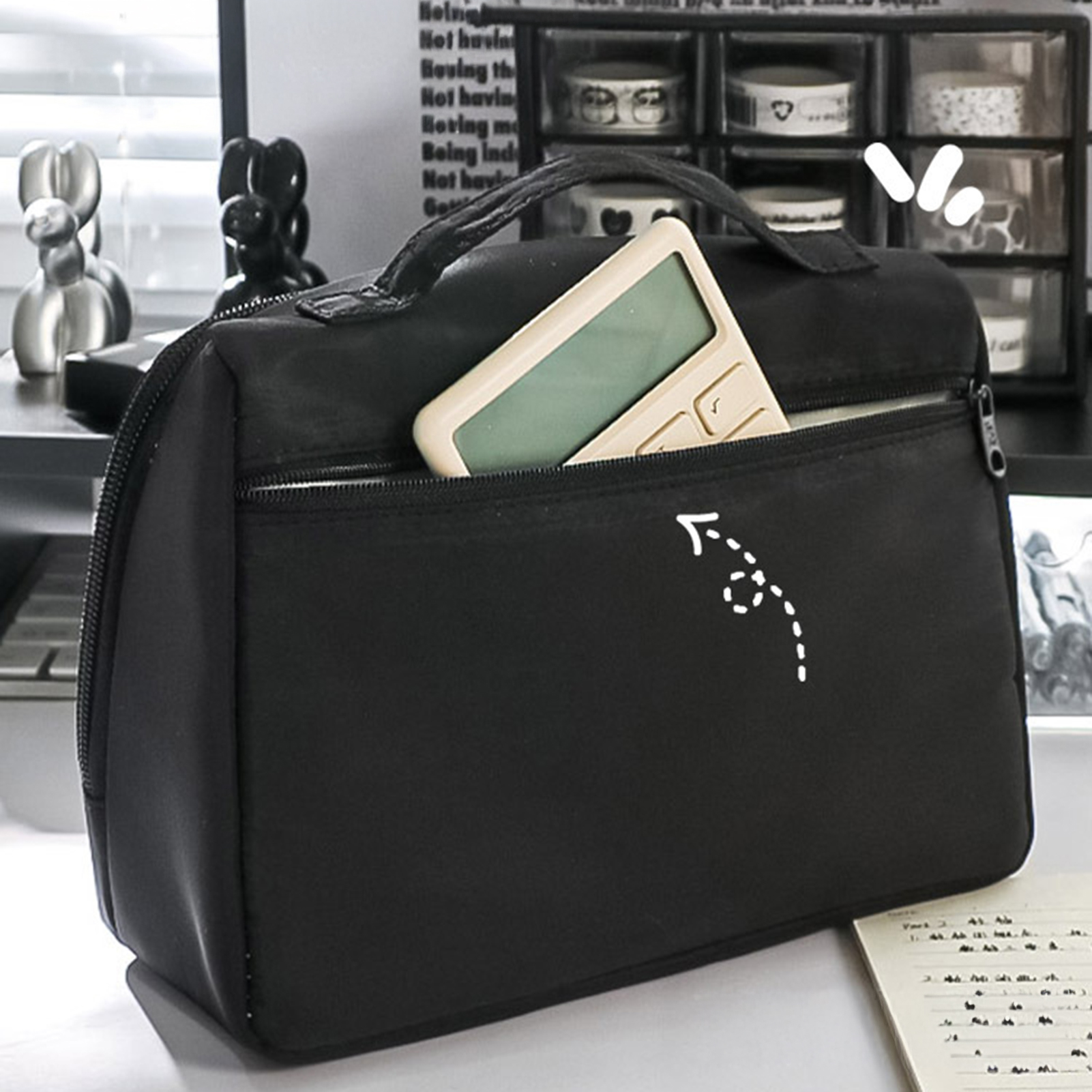 Large Capacity Pencil Case Bla - Pen Pouch Roll reseña y precio