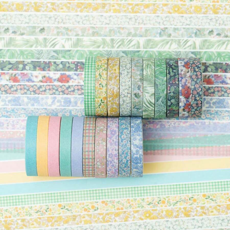 20Rolls Vintage Washi Tape Set - Washi Tape Set reseña y precio