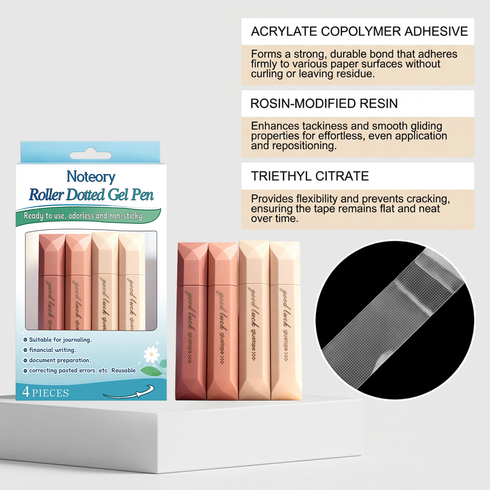 Double Sided Tape Roller Stron - Glue Stick Pack reseña y precio