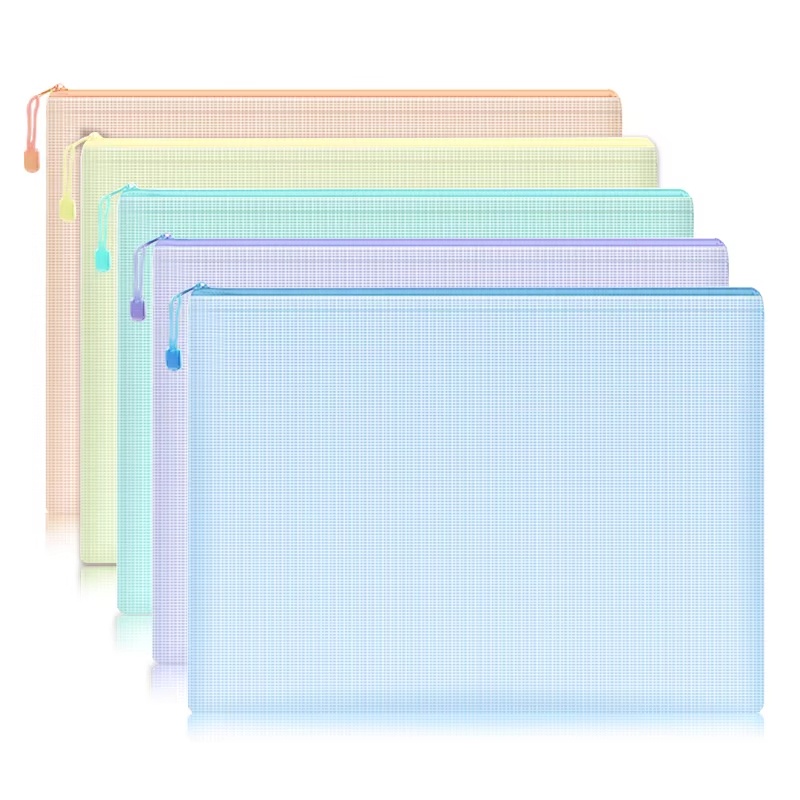 5-30Pcs Mesh Zipper Pouch Docu - Is Stationery Office Supply reseña y precio